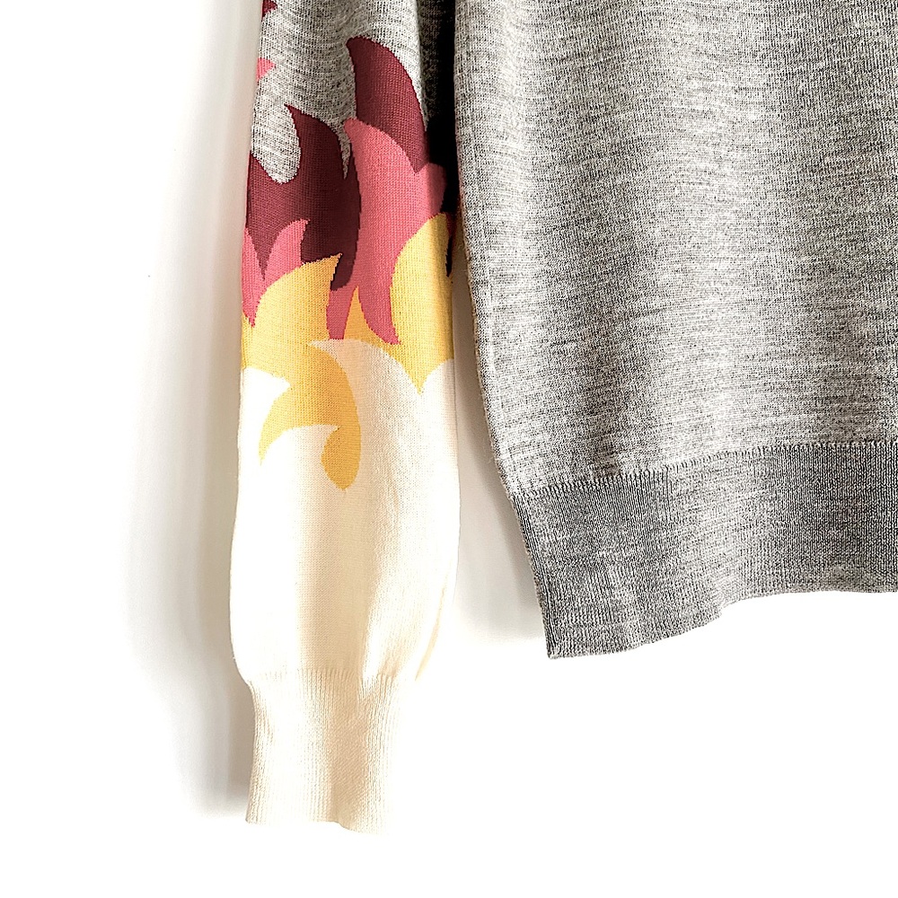 Zadig & Voltaire - Ready Bis Intarsia Knit Flame Merino Wool Sweater Size Small - Picture 14 of 16